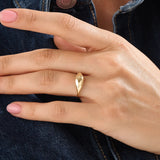 14k Gold Dome Signet Vermeil Ring