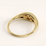 14k Gold Dome Signet Vermeil Ring