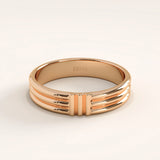14k Gold Line Band Vermeil Ring
