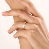 14k Gold Northstar Vermeil Ring