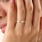 14k Gold Northstar Vermeil Ring