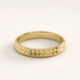 14k Gold Square Band Vermeil Ring