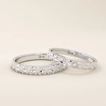 14k solid gold  geometric textured patterned slim unisex wedding band alliance