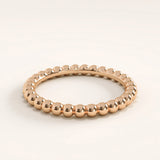 Beaded Band 14k Gold Vermeil Ring