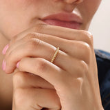 Beaded Band 14k Gold Vermeil Ring