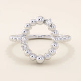 Beaded Karma Ring in 14k Gold