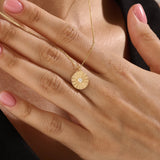 14k Gold Coin Vermeil Necklace