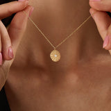 14k Gold Coin Vermeil Necklace