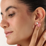 14k Gold Toi et Moi Vermeil Earrings