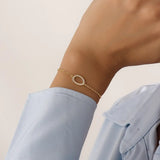 14k Gold Pave Geometric Vermeil Bracelet