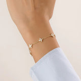Clover 14k Gold Vermeil Bracelet