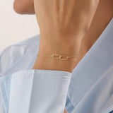 14k Gold Interlocked Vermeil Bracelet