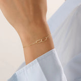 14k Gold Interlocked Vermeil Bracelet