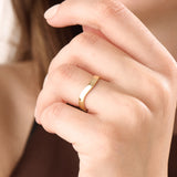 Curve Band 14k Gold Vermeil Ring