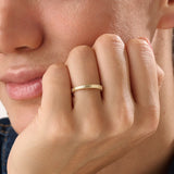 Minimalist Band 14k Gold Vermeil Ring