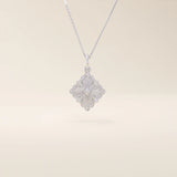 Unique 14k solid gold clover motif necklace featuring a smooth, plain pendant in a four-leaf design, symbolizing luck and elegance, perfect for everyday wear.