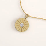 14k Gold Coin Vermeil Necklace