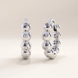 14k Gold Vermeil Beaded Hoop Earrings