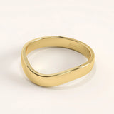 Curve Band 14k Gold Vermeil Ring