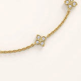 Clover 14k Gold Vermeil Bracelet