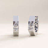 Pear Lab Diamond Vermeil Hoop Earrings