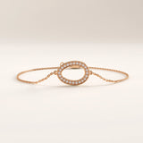 14k Gold Pave Geometric Vermeil Bracelet