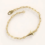 14k Gold Cross Vermeil Bracelet