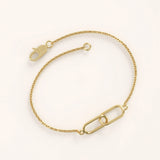 14k Gold Interlocked Vermeil Bracelet