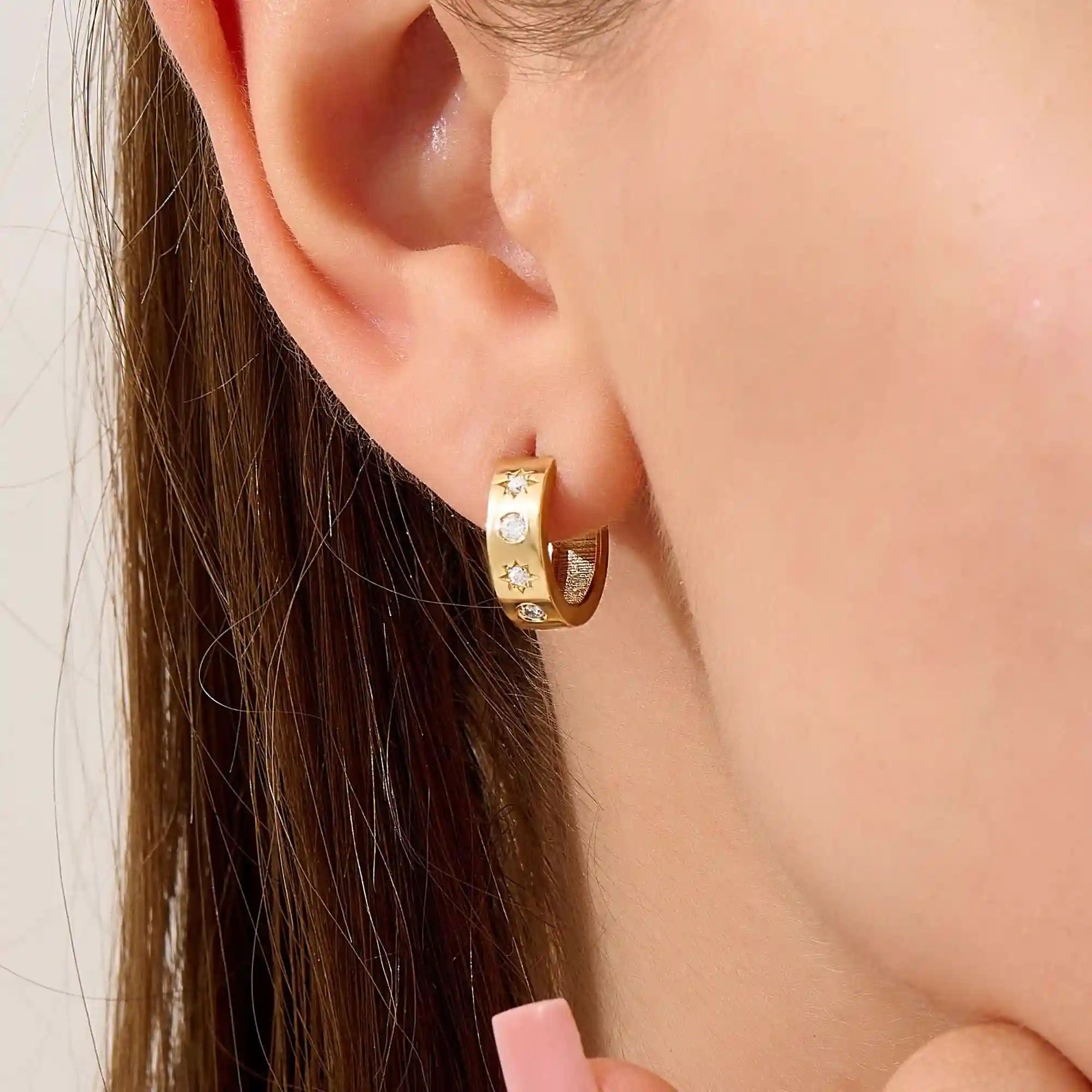 CELESTIAL DOME EARRING IN GOLD