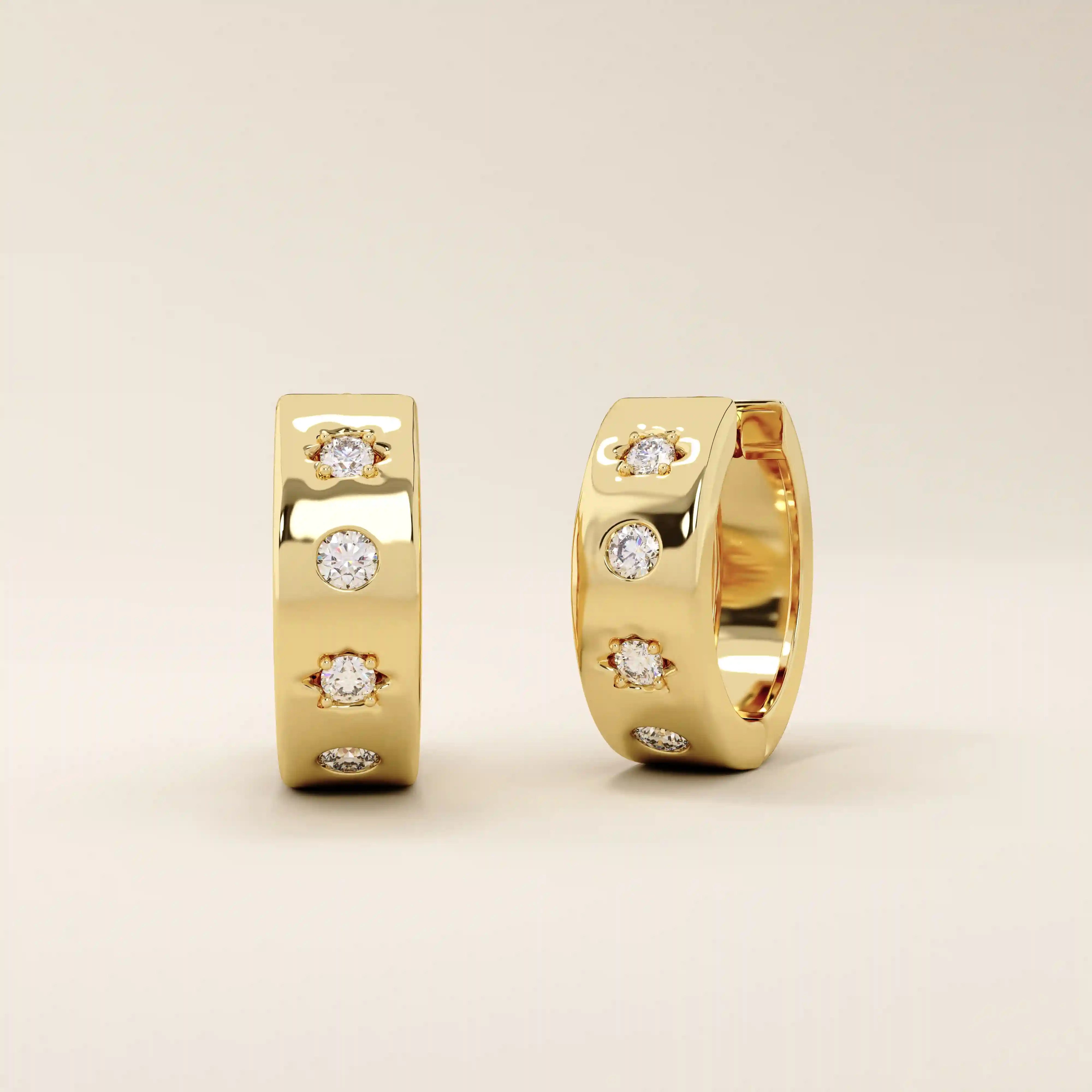 CELESTIAL DOME EARRING IN GOLD