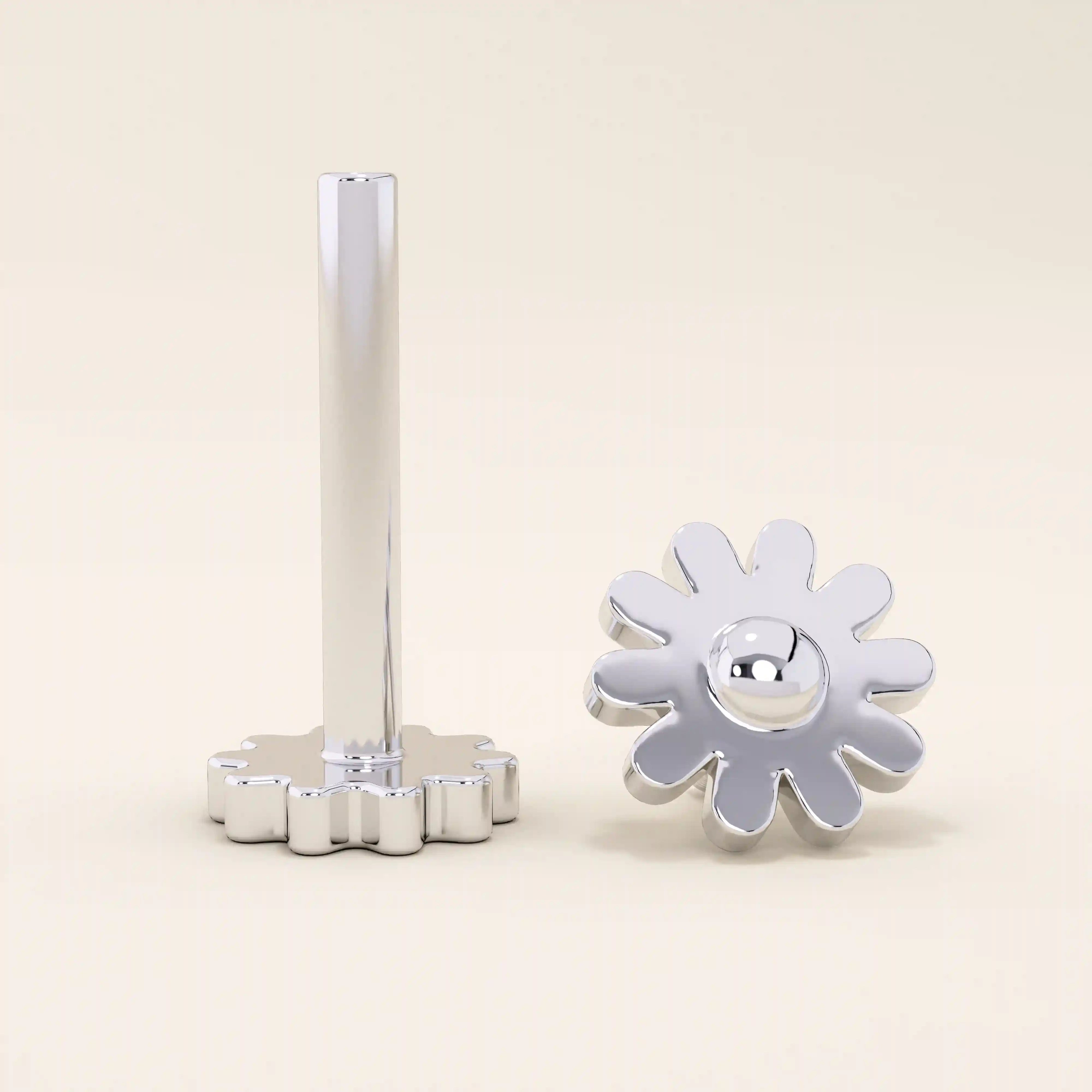 DAISY PIERCING IN 14K SOLID GOLD for women