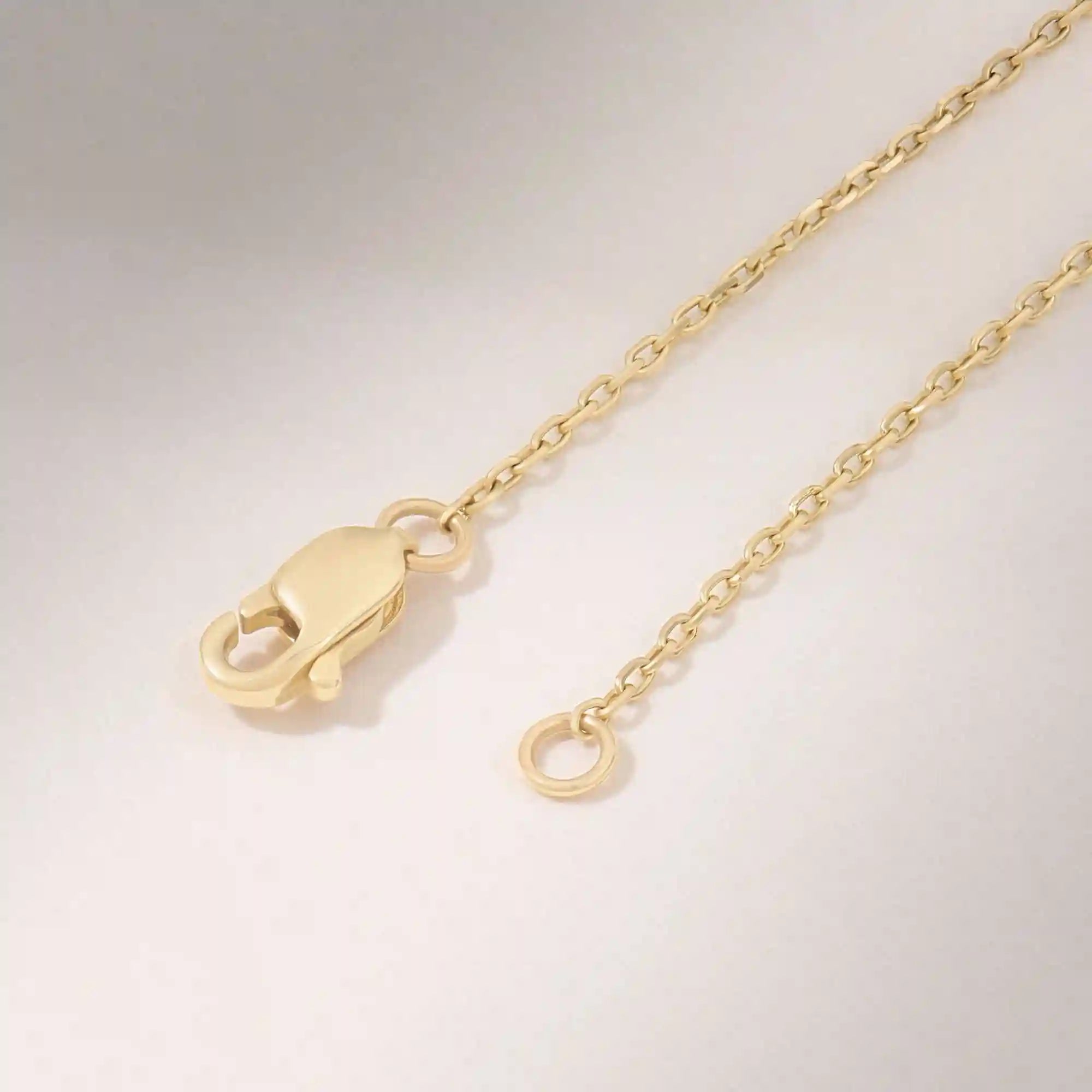 14K SOLID GOLD PAVE MOISSANITE TEDDY BEAR PENDANT NECKLACE FOR WOMEN