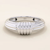 PLAIN KNOT DOME RING IN 14K SOLID YELLOW GOLD