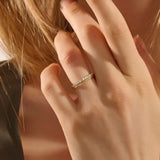 HALF ETERNITY MILGRAIN AND PAVE SPARKLING STONES STACKING WEDDING RING FOR WOMEN IN 14K SOLID GOLD