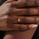 ROUND CLUSTER MOISSANITE STONES SMALL PROMISE RING IN 14K SOLID YELLOW WHITE ROSE GOLD FOR WOMEN