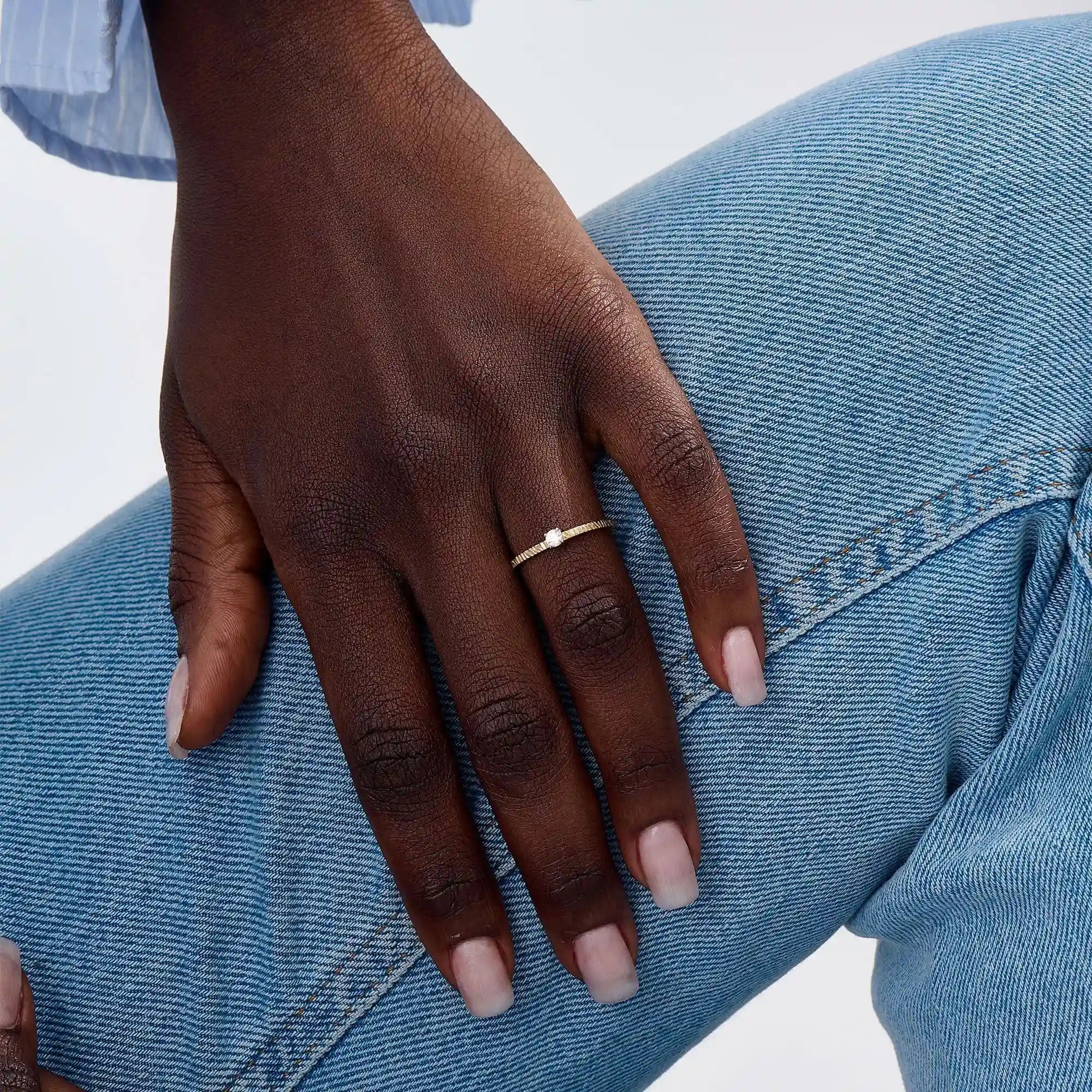 Moissanite Promise Ring for Women - BRENNMORE