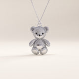 Gold Teddy Bear Pendant Necklace - BRENNMORE