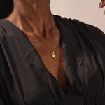 14K SOLID GOLD TEXTURED 3D HEART PENDANT NECKLACE FOR WOMEN