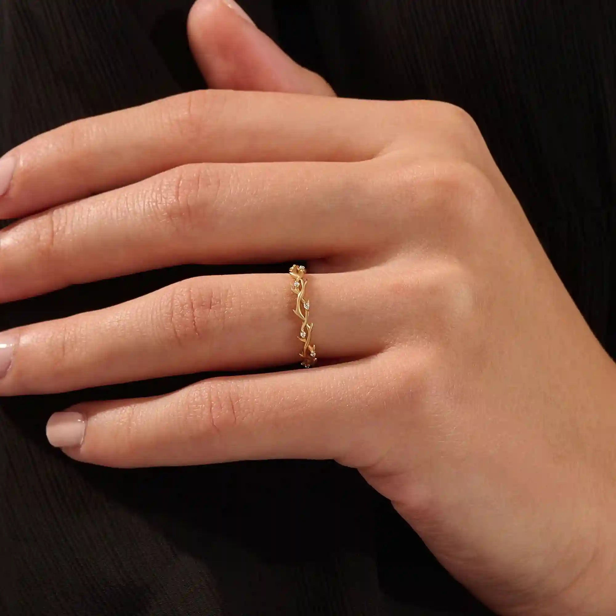 14k solid gold twin double heart bracelet with tiny moissanite for women