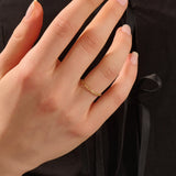 14k Gold Chain Stacking Ring for Women