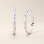 14k solid gold classic large hoop earrings