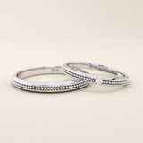 14k solid gold beaded slim band stackable  alliance wedding ring for women