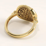 14k Gold Boho Sun Vermeil Ring