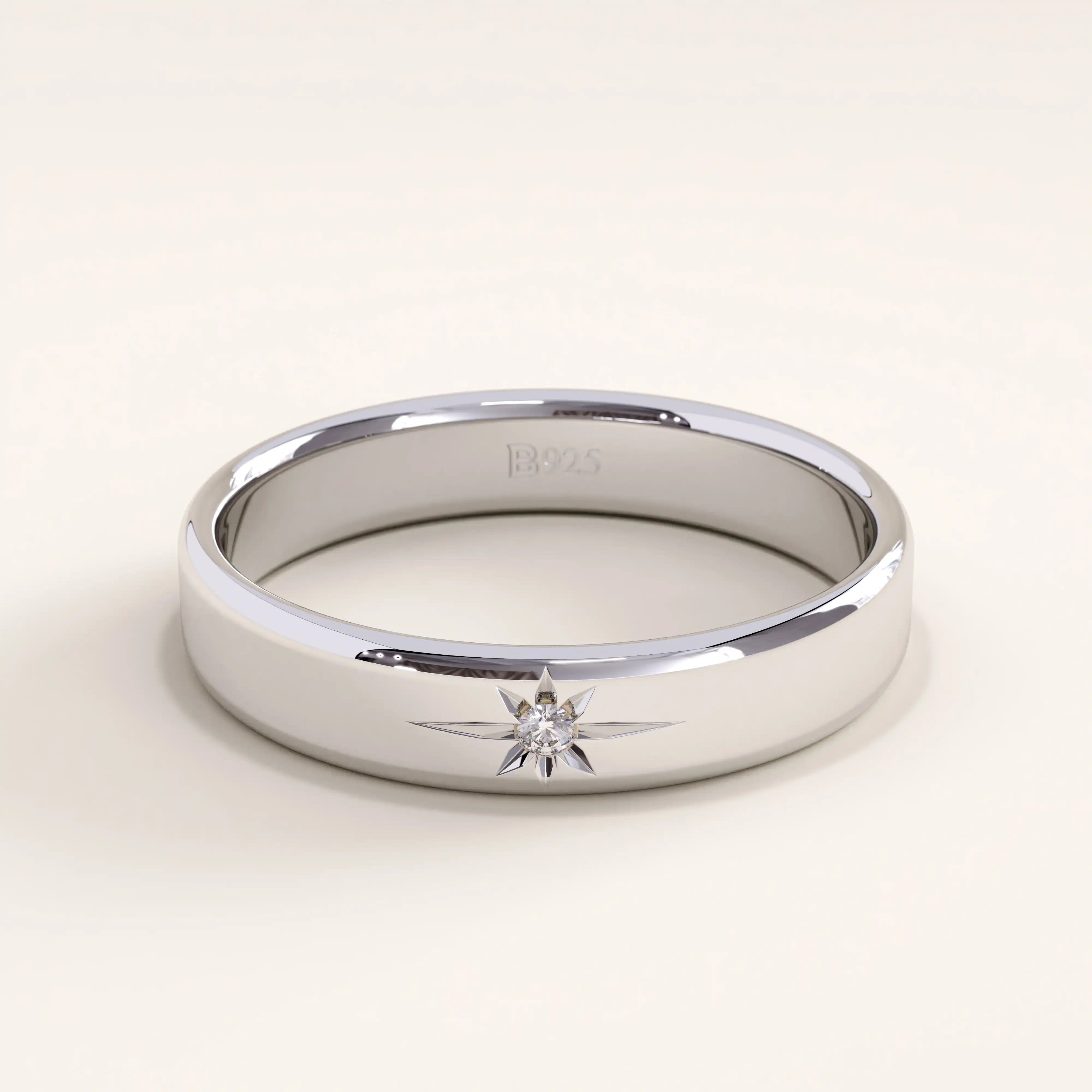 14k Gold Northstar Vermeil Ring