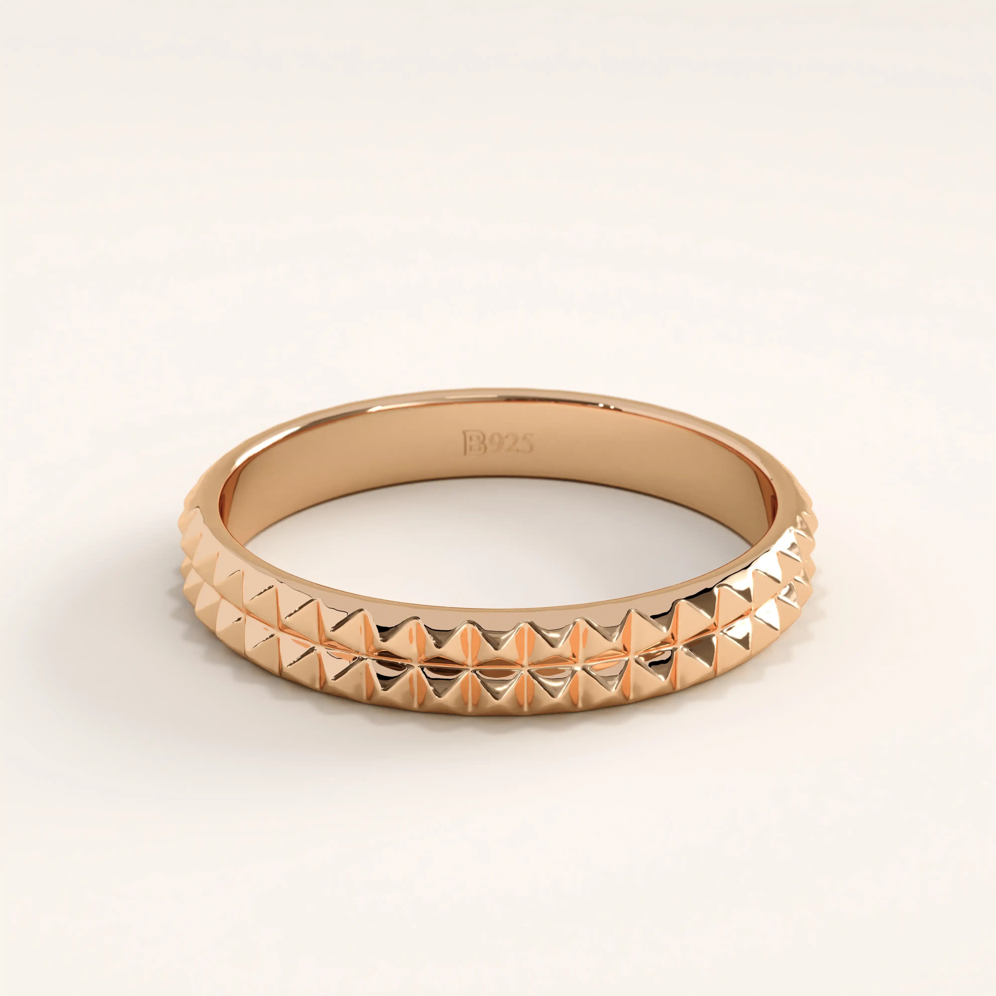 14k Gold Square Band Vermeil Ring