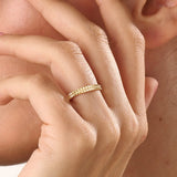 14k Gold Square Band Vermeil Ring