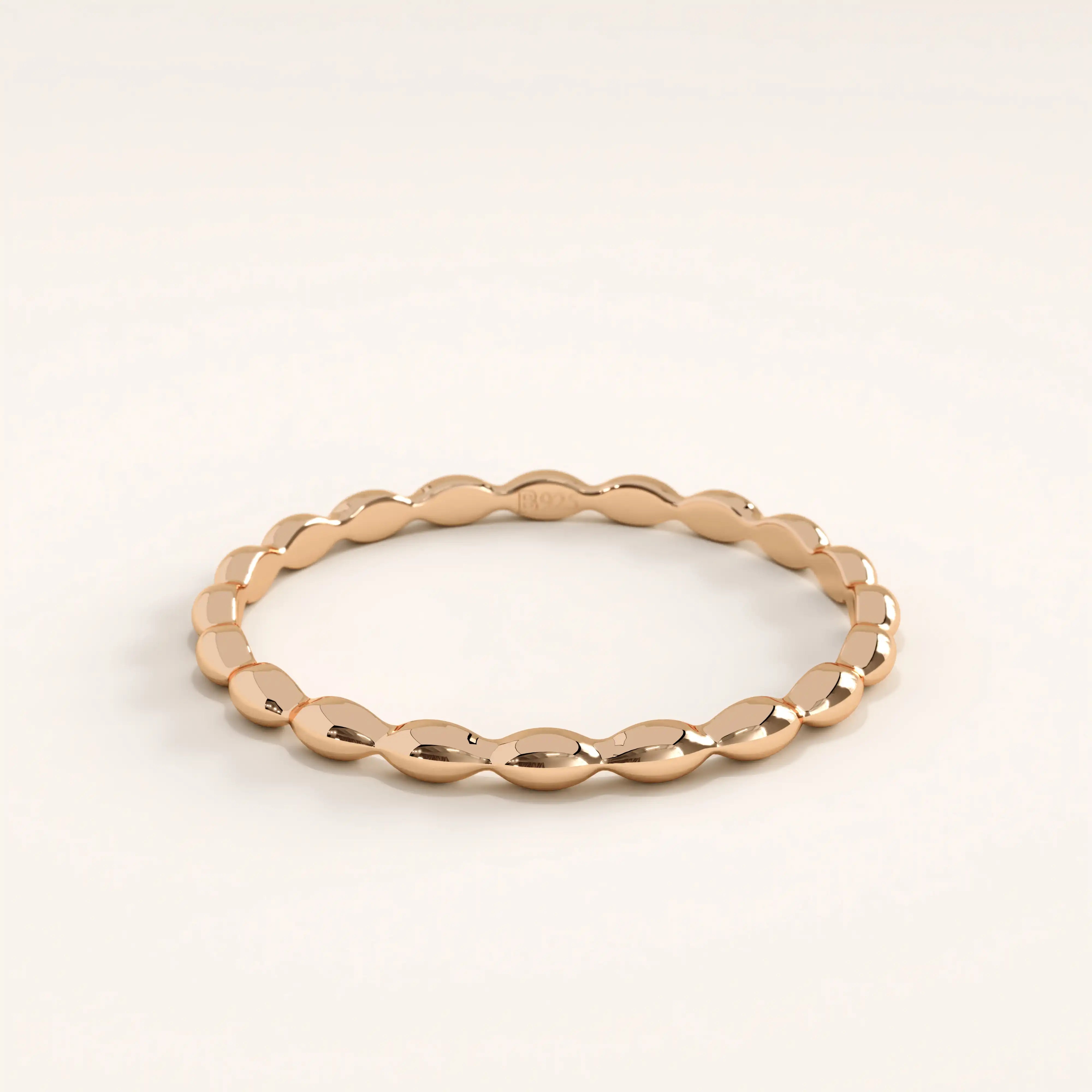 14k Gold Tiny Dome Vermeil Ring