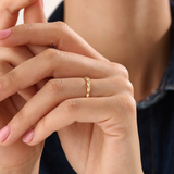 14k Gold Tiny Dome Vermeil Ring