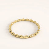 14k Gold Tiny Dome Vermeil Ring