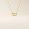 14k solid gold evil eye necklace with a minimalist eye shape and smooth polished finish. A protective and meaningful gold piece. Perfect for everyday wear or gifting.